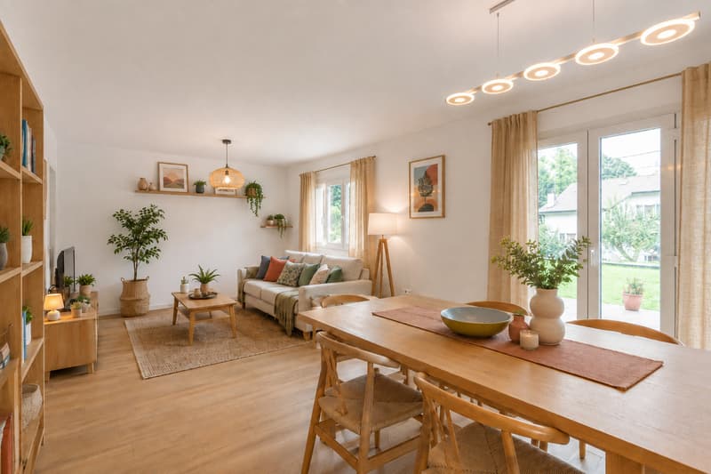 RÉSERVÉ - Appartement en rez-de-chaussée à Versoix (2)