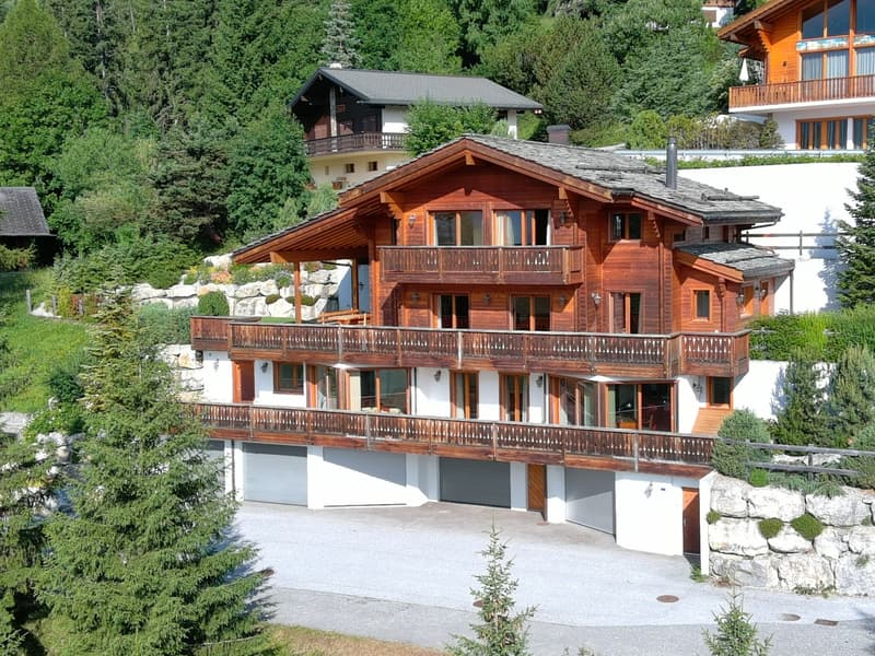 MAGNIFIQUE CHALET 10 PIECES A ANZERE - VUE IMPRENABLE & SOLEIL TOP (7)