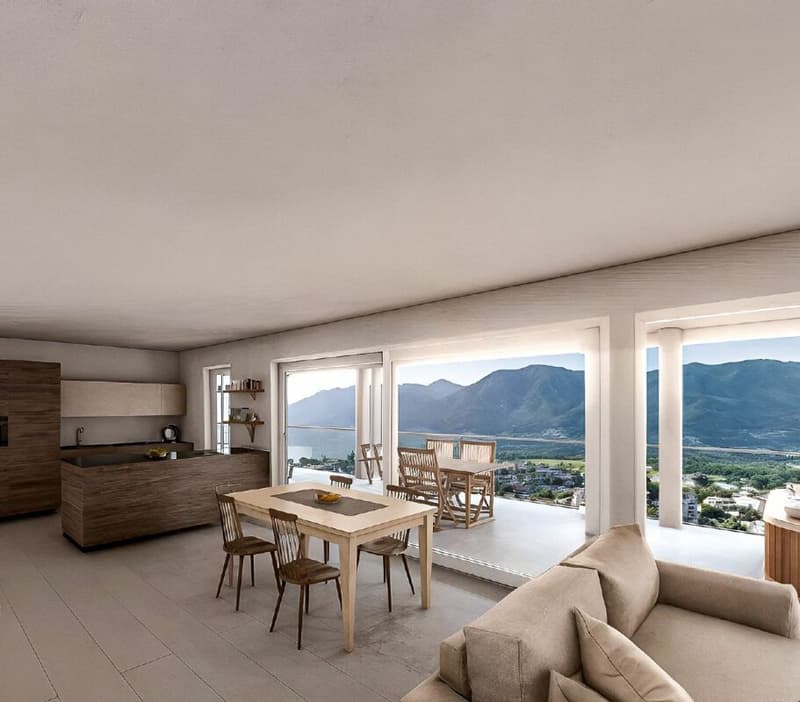 Esclusivo appartamento di 3.5 locali con terrazzo, giardino e vista lago (5)