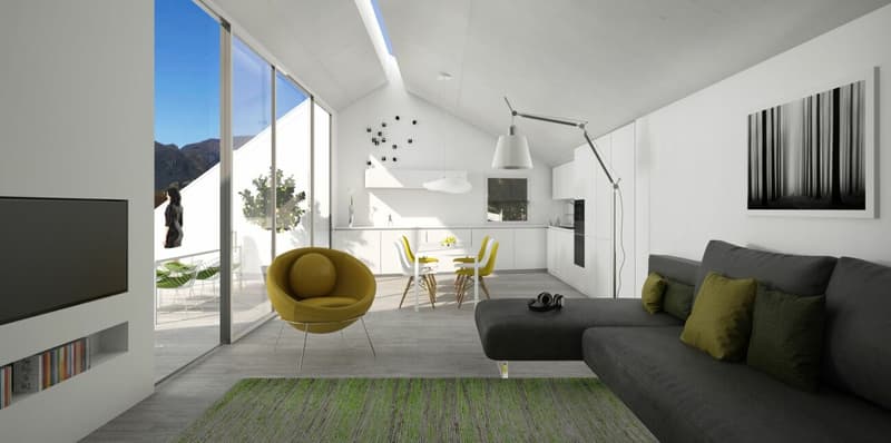 Elegante 4.5-Zimmer-Attika Wohnung in exklusivem Projekt - nur 8 Einheiten in Losone (1)