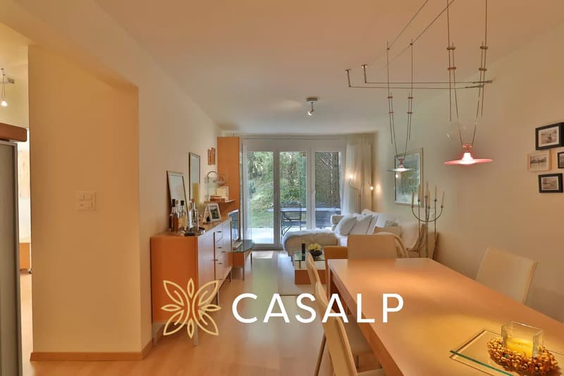 Beautiful 3.5-room garden-level apartment in the center of Crans (2)