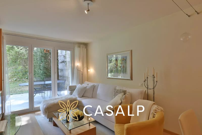 Beautiful 3.5-room garden-level apartment in the center of Crans (5)