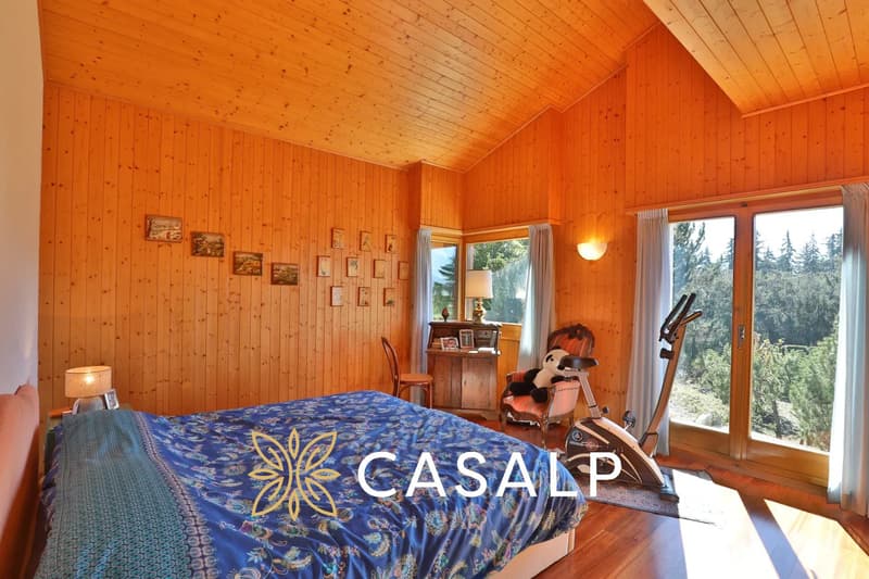 Magnifique chalet avec jardin arboré à Crans (10)