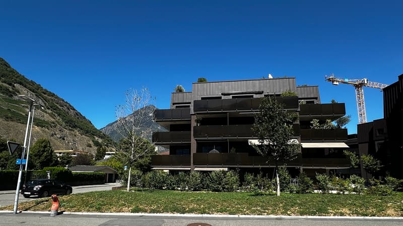 Appartement récent 3,5 pièces, terrasse - jardin au centre de Martigny (9)
