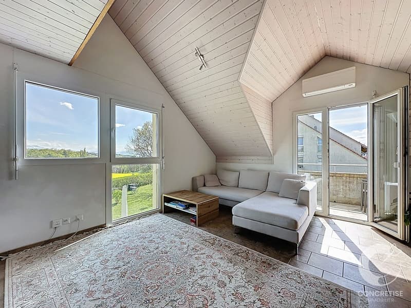 Duplex with garden and view of the Alps/Mont-Blanc - Daillens (2)