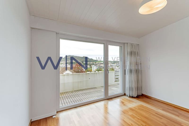Balkon mit Blick über Füllinsdorf