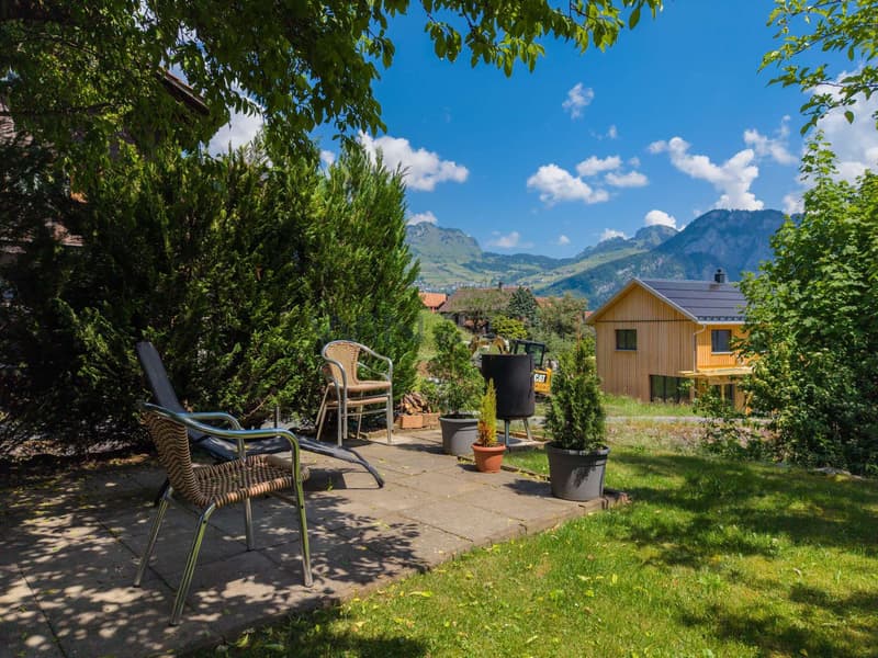 Gartensitzplatz kann optional dazugekauft werden