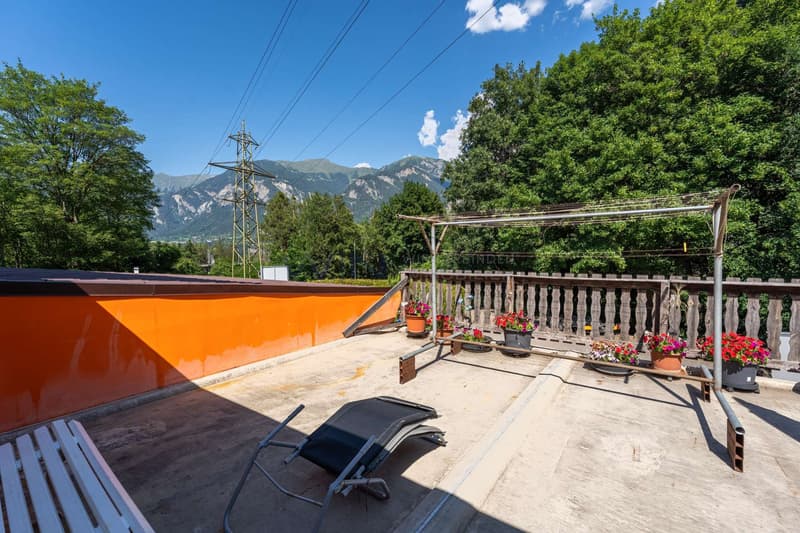 Terrasse, mit viel Freiraum