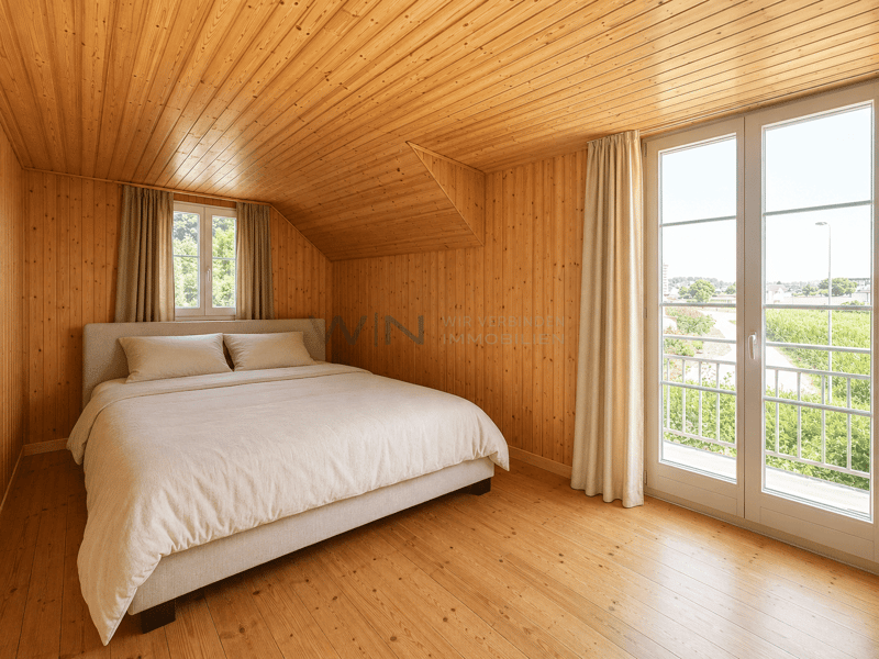 Mit Balkon und Aussicht