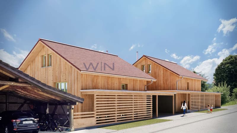 Carport und Zwei-Rad Unterstan