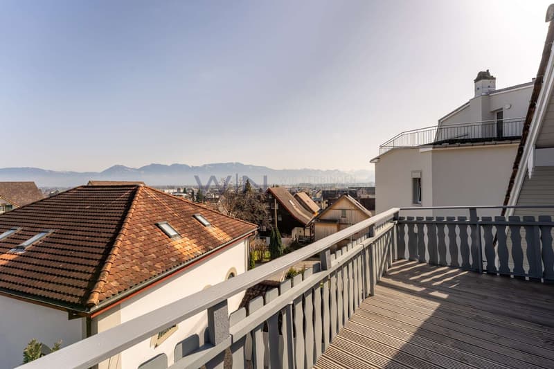 Unverbaubare Aussicht vom DG