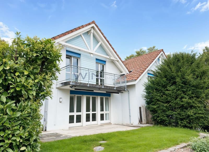 Zuhause hinter Grün