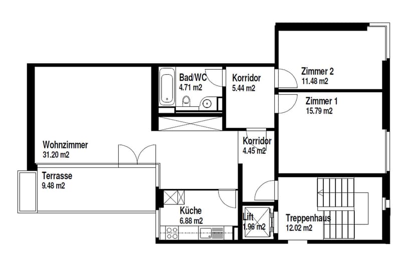 Traumhafte 3.5-Zimmerwohnung im schönen Lindenhof in Wettingen (9)