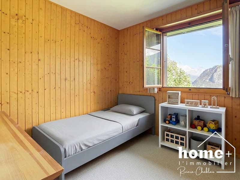Chalet individuel de 4,5 pièces avec panorama exceptionnel à 10 mn de Sion (6)