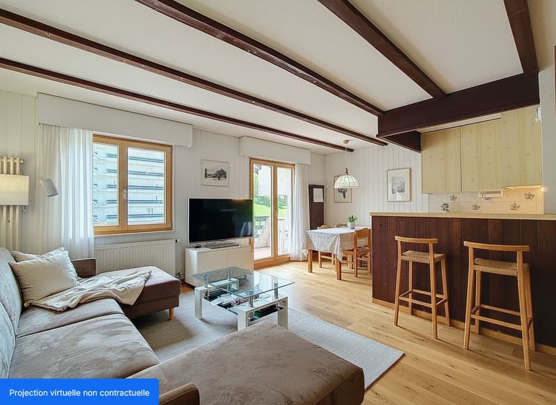 Duplex 3.5 rooms with large terrace in the heart of Torgon (4)