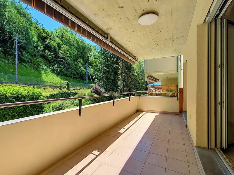 Proche de la gare de Vevey : 4.5P avec grand balcon (10)