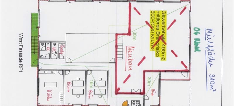Spazio commerciale e ufficio moderno al piano superiore 310 m2 a Schlatt TG (9)