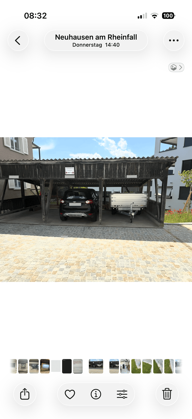 Carport mit Lademöglichkeit für E Auto an der Engestrasse 35 in Neuhausen zu vermieten (1)