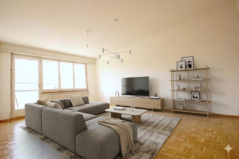 Appartamento centrale e economico di 2 locali con balcone e orientamento a sud ad Aadorf (2)