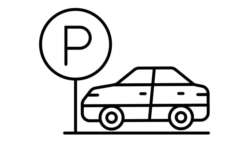 Gedeckter Parkplatz, auch für höhere Fahrzeuge, mit Stromanschluss (1)