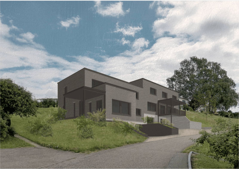 Votre refuge sur la colline - qualité de construction en bois avec vue sur les Alpes (Maison C) (2)