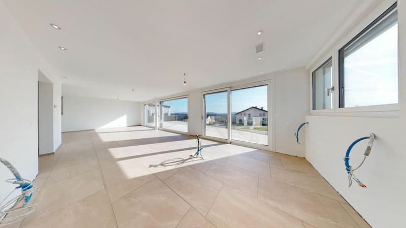 Habitation moderne au niveau le plus élevé - Villa Minergie avec vue sur les montagnes à Auenstein (7)