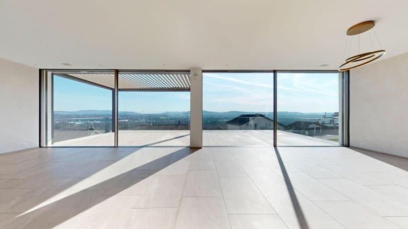 Casa dei sogni con tecnologia moderna, impianto solare e terrazza spettacolare ad Auenstein (9)