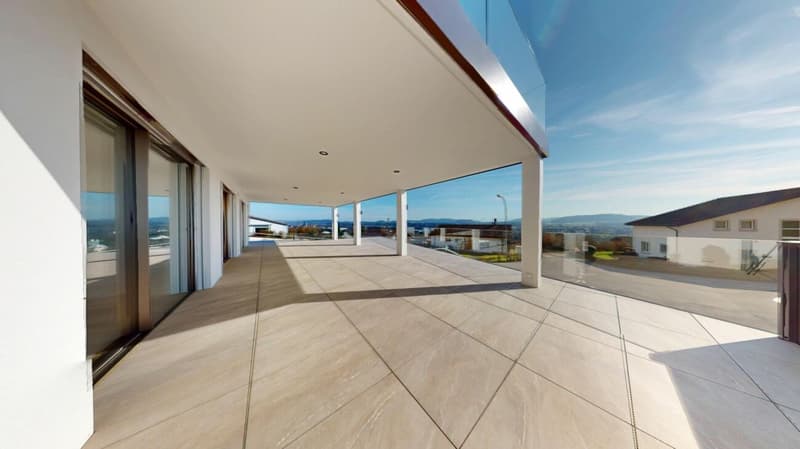 Casa dei sogni con tecnologia moderna, impianto solare e terrazza spettacolare ad Auenstein (14)