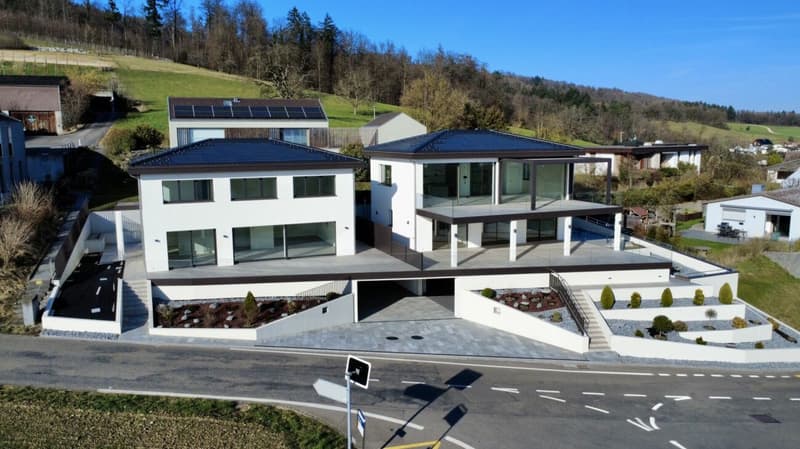 Casa dei sogni con tecnologia moderna, impianto solare e terrazza spettacolare ad Auenstein (2)