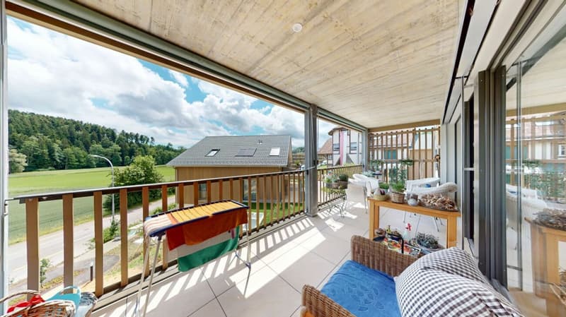 Appartement neuf de 3,5 pièces loué avec vue sur la nature à Vordemwald (14)