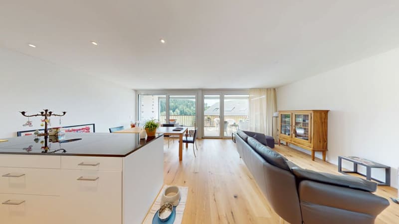 Appartement neuf de 3,5 pièces loué avec vue sur la nature à Vordemwald (7)