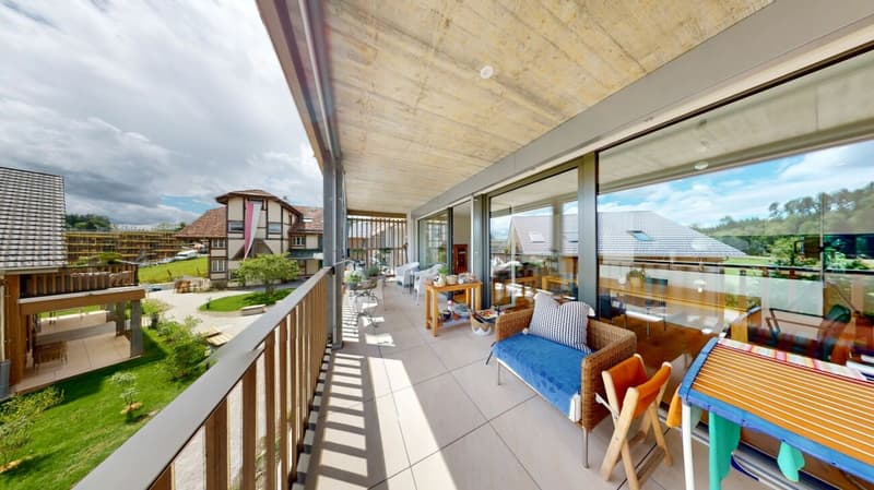 Appartement neuf de 3,5 pièces loué avec vue sur la nature à Vordemwald (13)