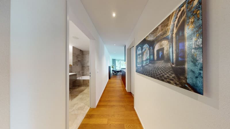 Appartamento smart home di lusso 3.5 locali con balcone in giardino invernale e stazione di ricarica elettrica a Ballwil (13)