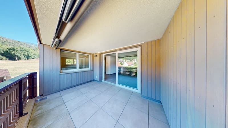 First-time occupancy! Exclusive 3.5-room maisonette apartment with large gallery & view (14)