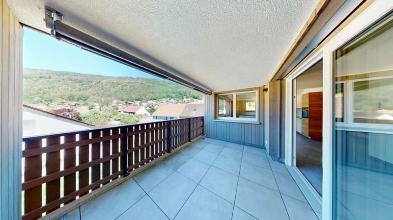First-time occupancy! Exclusive 3.5-room maisonette apartment with large gallery & view (15)