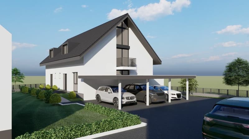 Modernes 6.5 Zimmer Neubau Doppeleinfamilienhaus in familienfreundlicher Lage (1)