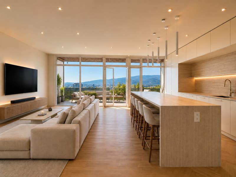 RARE: exceptionnel 5.5 pièces avec vue panoramique Genève/unique 3 bedroom unit overlooking Geneva (6)