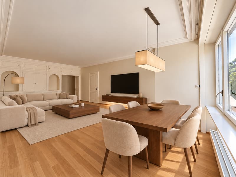 RARE: spacieux appartement de 4.5 pièces avec terrasse et piscine/ unique 2 bedroom unit (3)
