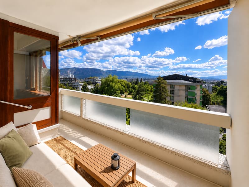 Appartement lumineux de 2,5 pièces avec vue panoramique – Genève, Petit-Saconnex (2)