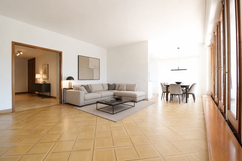 RARE: unique 4.5 room apartment in a private residence/spacieux 4.5 pièces dans une résidence privée (1)