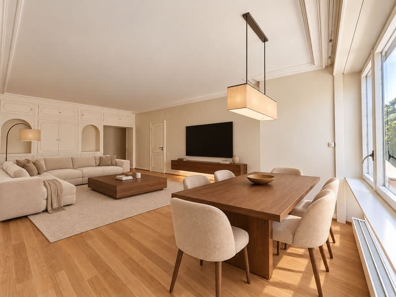 RARE: spacieux appartement de 4.5 pièces avec terrasse et piscine/ unique 2 bedroom unit (4)