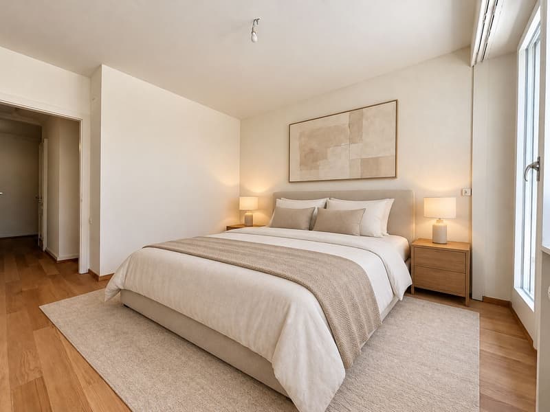 RARE: spacieux appartement de 4.5 pièces avec terrasse et piscine/ unique 2 bedroom unit (6)
