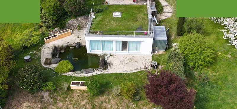 85 m² Wohntraum - idyllische 2.5-Zimmer-Gartenwohnung mit Teich (1)