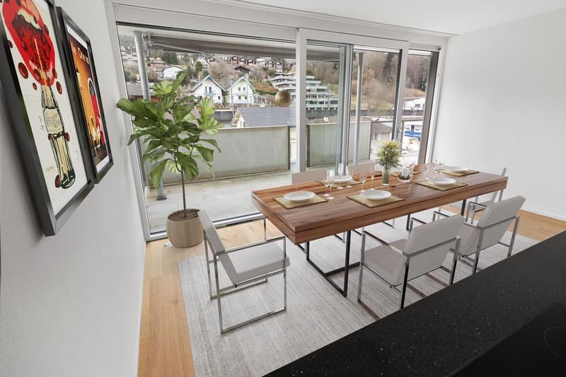 4.5-Zimmer-Penthouse mit 2 Terrassen in Gwatt (Thun) mieten (3)