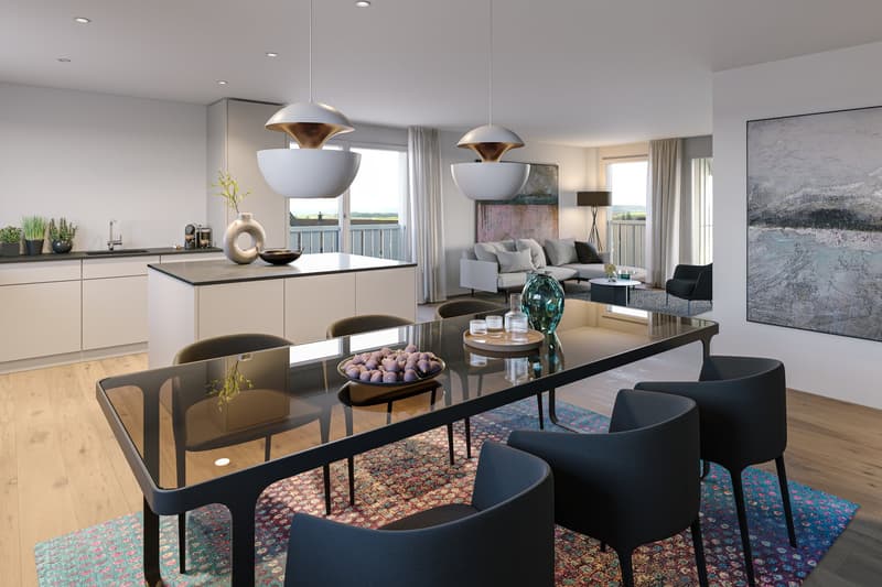 Appartement moderne 2.5 pièces dans un immeuble neuf à Dörflingen (2)