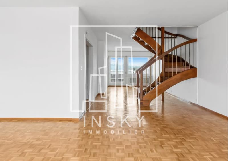 Grande duplex di 6 locali con vista panoramica a Onex (1)