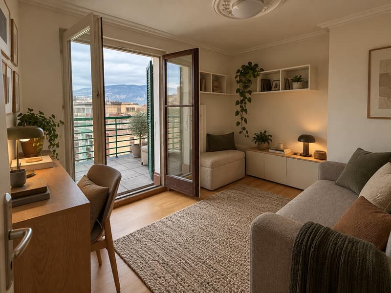 Appartement 4,5 pièces en attique situé dans le quartier de Saint-Gervais. (6)