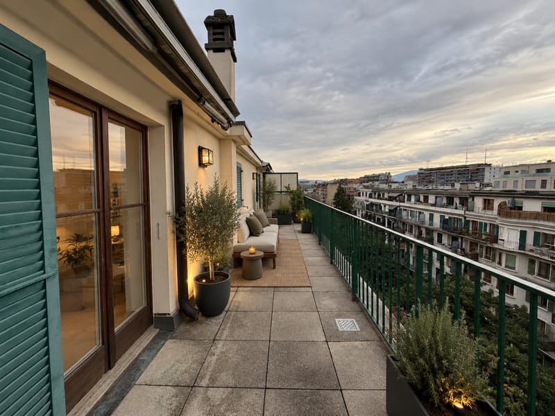 Appartement 4,5 pièces en attique situé dans le quartier de Saint-Gervais. (1)