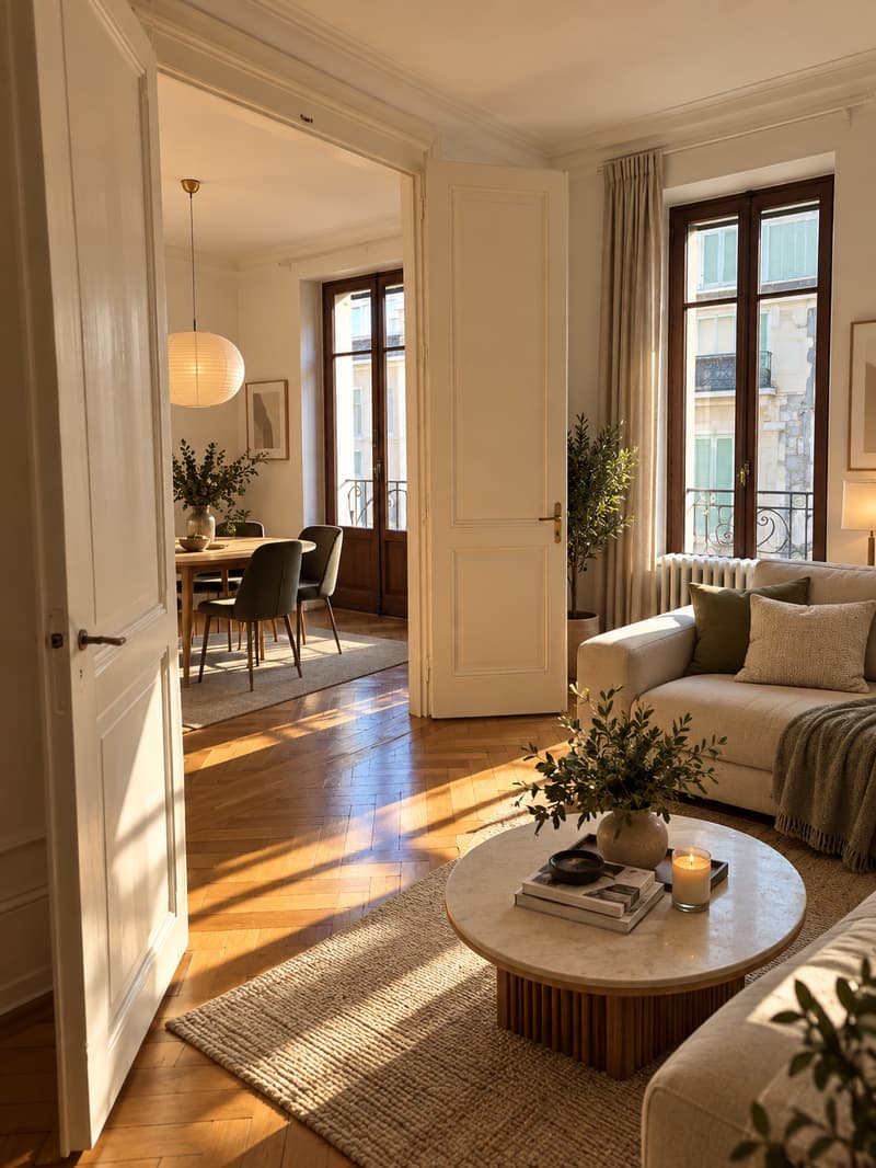 Appartement lumineux de 3.5 pièces avec balcon à Genève (1)