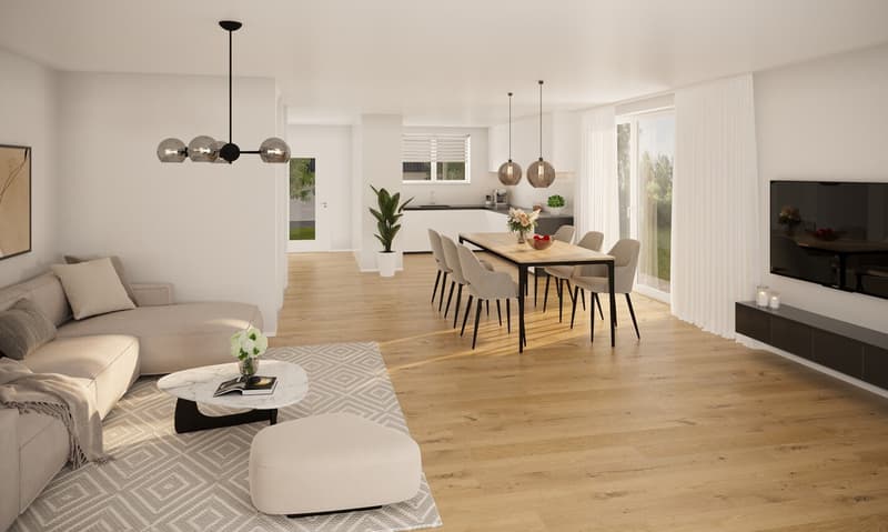 Maison mitoyenne neuve Lyss - Aménagement Unterer Aareweg (4)
